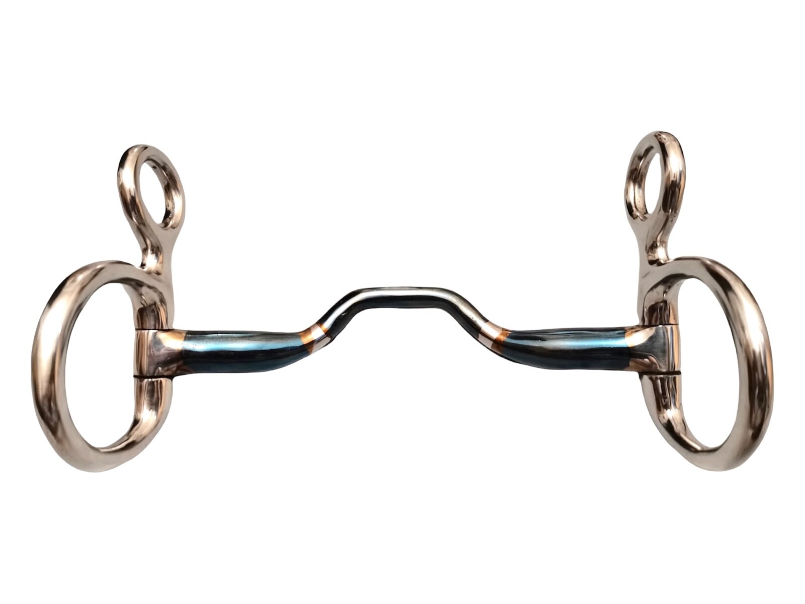 Hanging Cheek Ported Snaffle Blue Sweet Iron Bit(UKSALES25®) *SAME DAY DISPATCH*