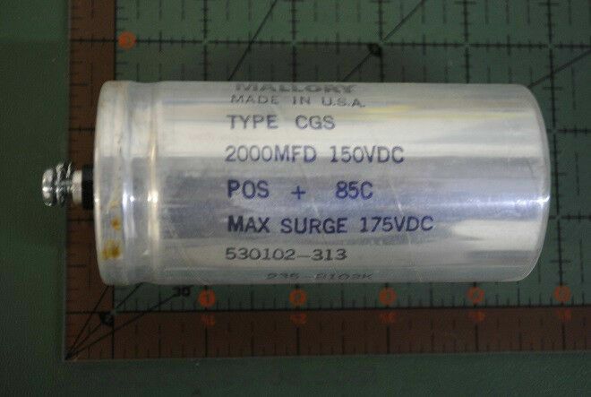 2000uF 150v MALLORY Computer Grade Capacitor Screw Term CGS202U150 2000mfd NEW