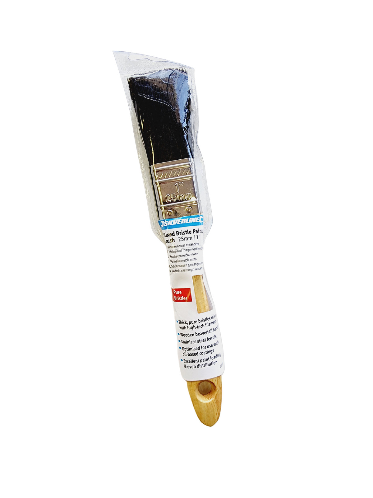 Silverline Tools - Mixed Bristle Paint Brush - 25mm