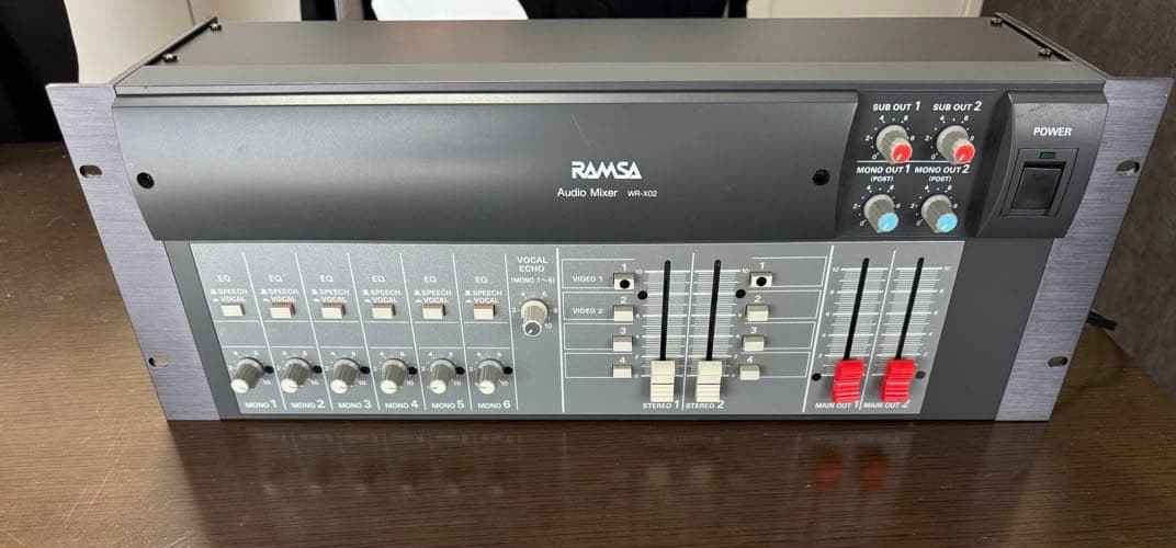 RAMSA WR-X102 Audio Mixer Professional Mixing Console Japan