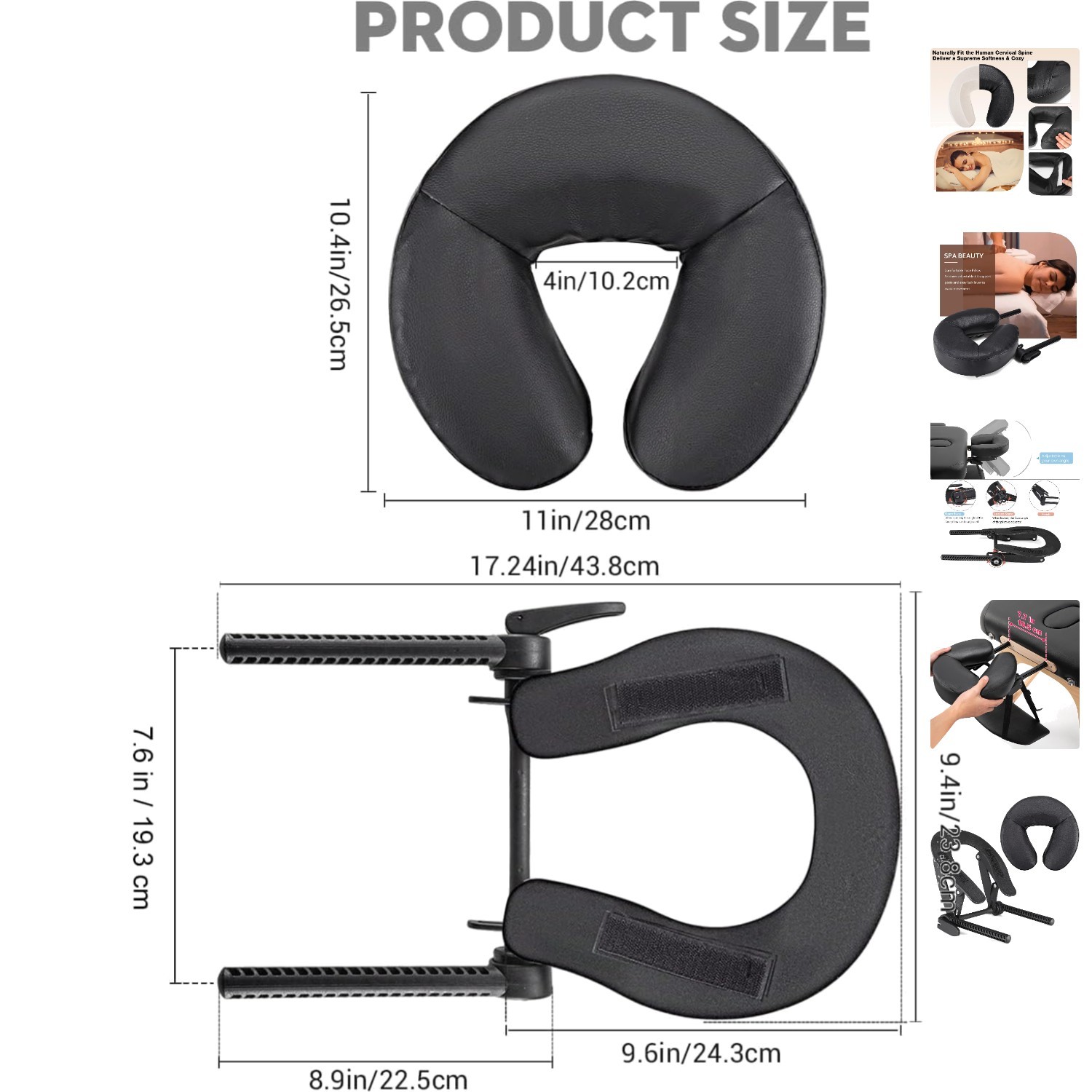 Cloud-Comfort Adjustable Face Cradle for Massage Tables - Soft & Stain-Resistant