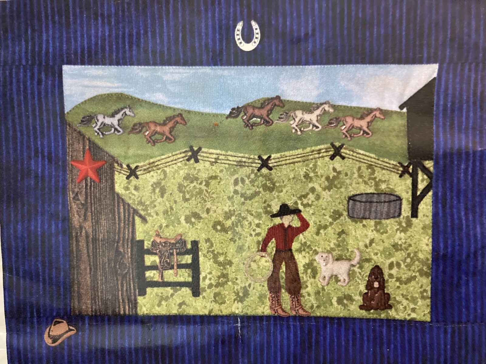 Rare Vtg The Ranch Button Quilt Pattern only w. Buttons by Mouse Blankets #MB133