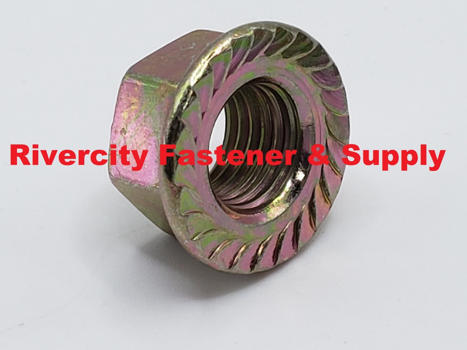 M8-1.25 JIS Flange Nuts Small Hex M8x1.25 Nut 8mm x 1.25 Serrated Flange 10.9