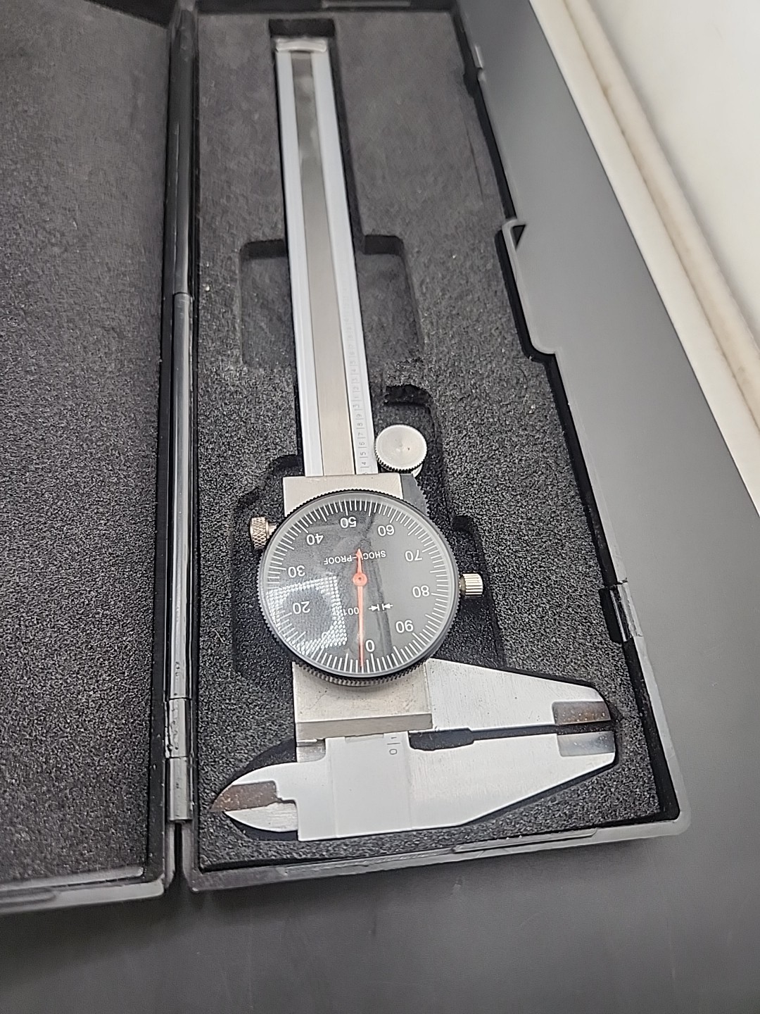 Stainless Steel Dial Caliper with Case