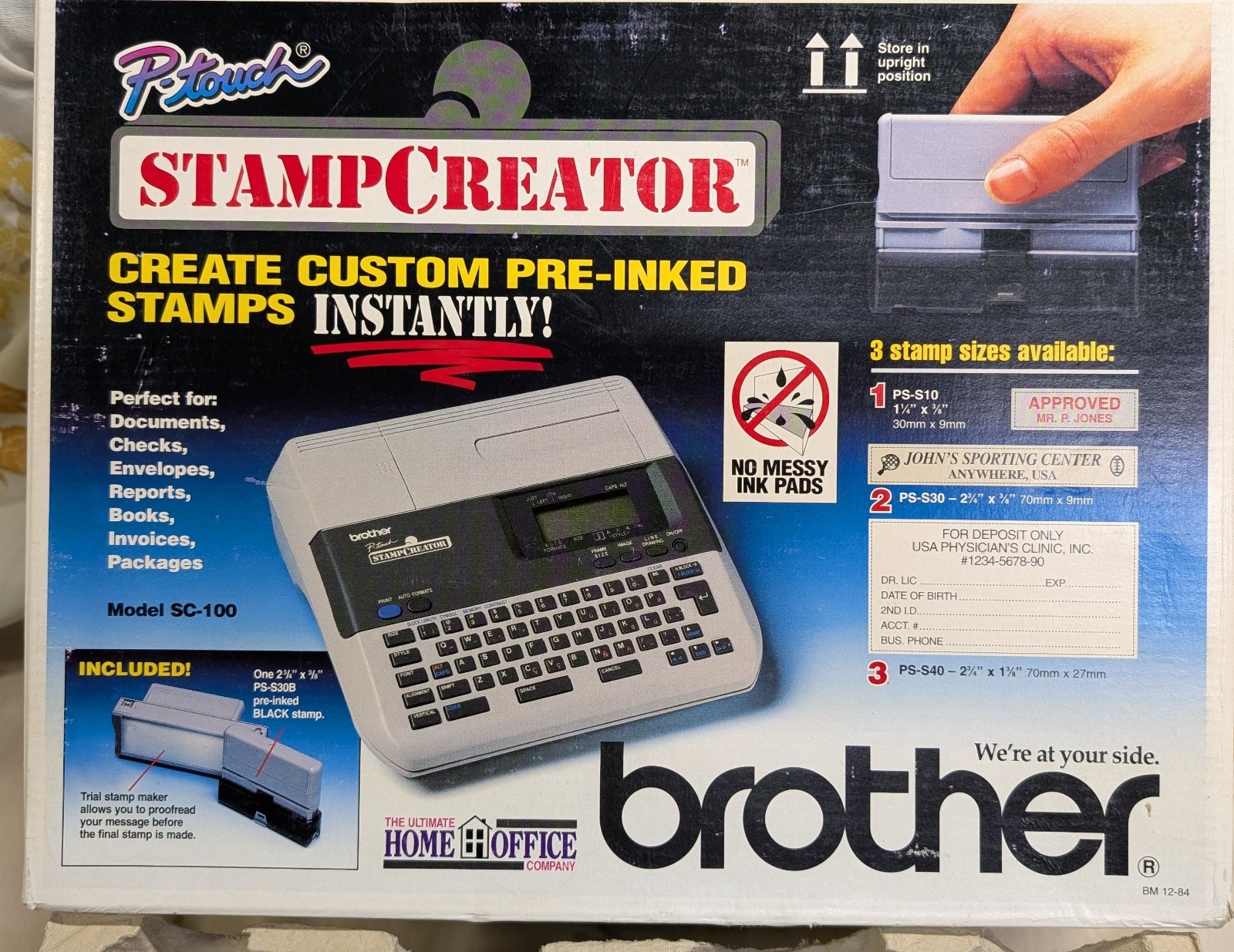 Brother P-Touch Stamp Creator Model SC-100 - Pre-owned