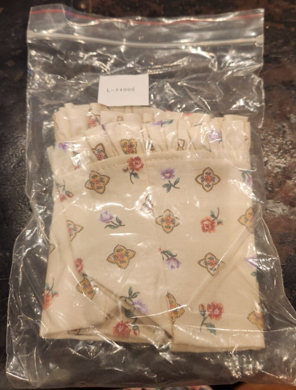 Longaberger 1992 Easter Basket Floral Oval Liner #L-34000 - NEW