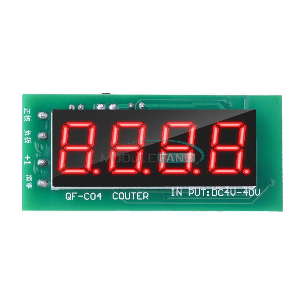 Digital Display 4 Digit Counter Module 0-9999 Counter Module W/ Memory Function