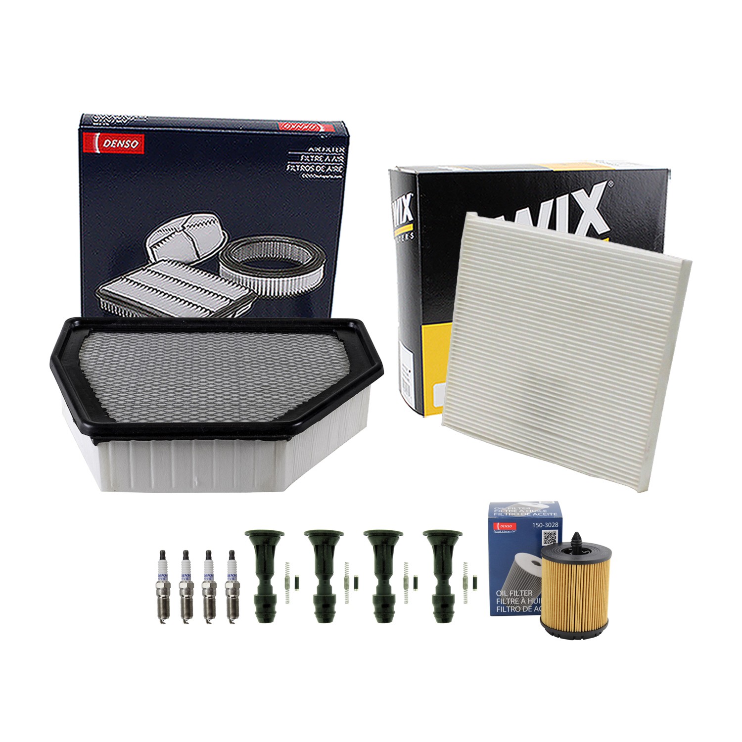 Denso Tune Up Kit NGK 4 Spark Plugs & Boots Kit for Captiva Sport 2.4L L4 FWD K
