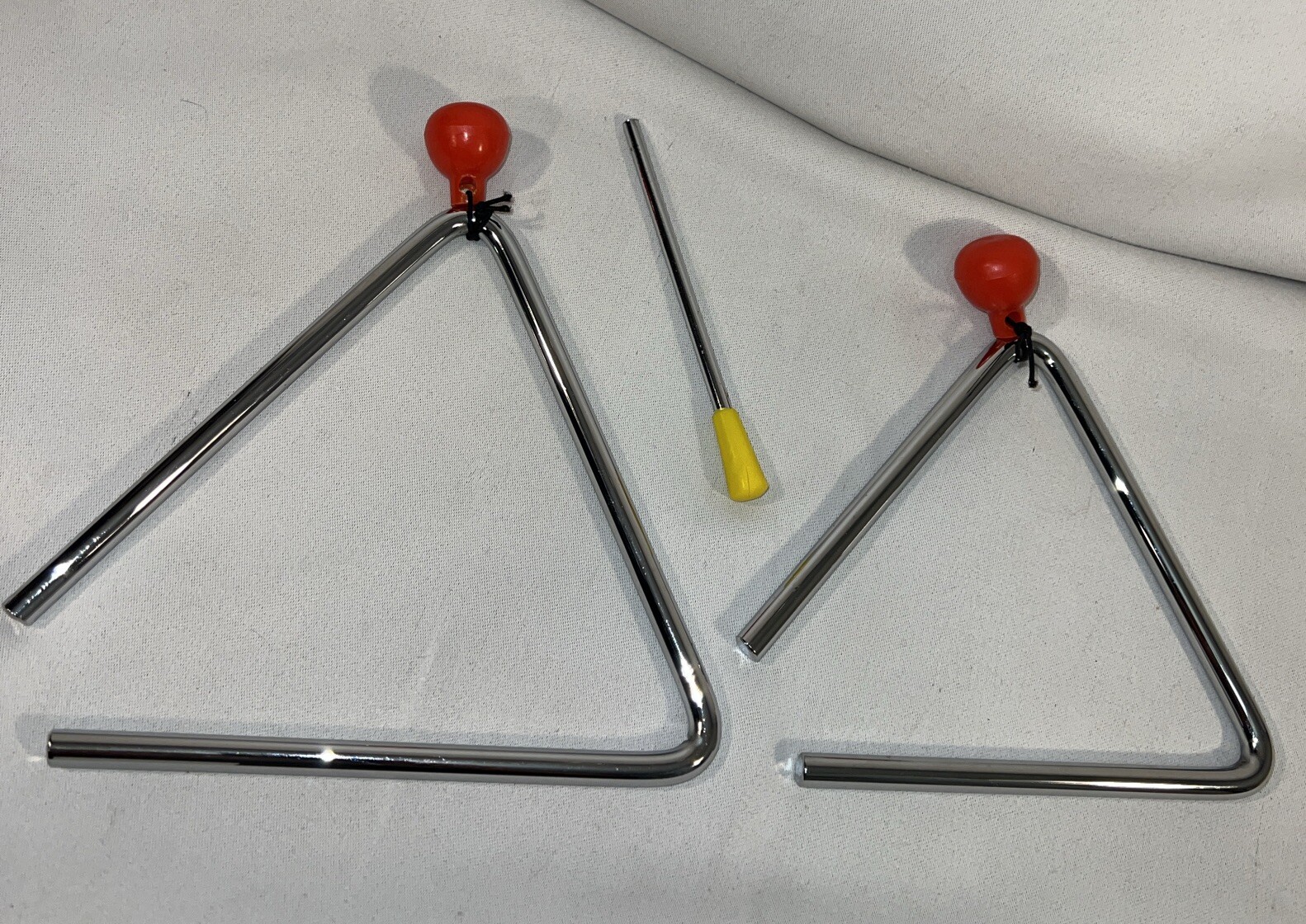 6” Inch Triangle And 5” Inch Triangle With Metal Striker