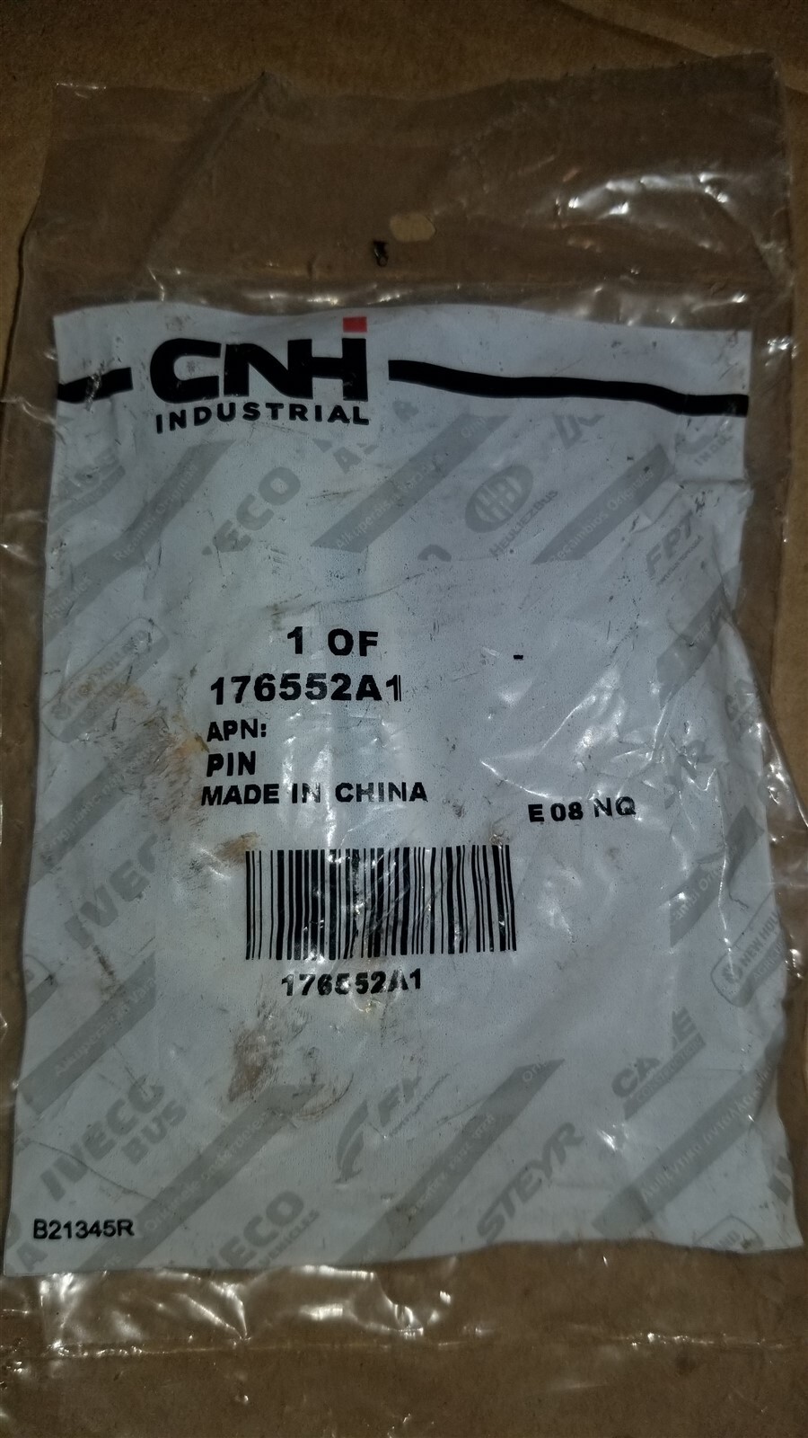 Case CNH 176552A1 Bucket tooth pin
