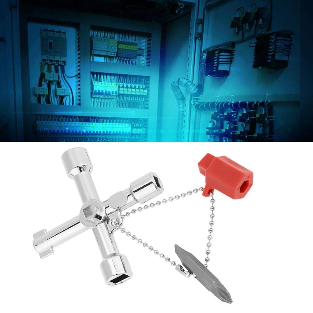 10pcs Universal Intersect Key Multifunctional 4 Way Intersect Key Wrenches fo...
