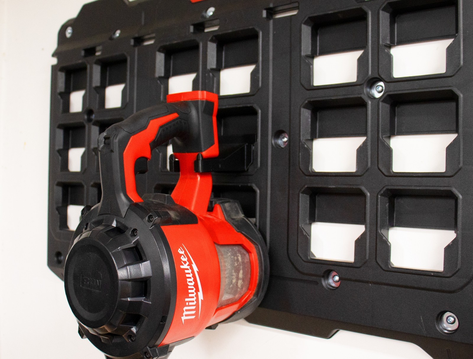 M18 Compact Vacuum Mount Fits Milwaukee PACKOUT Wall Shop Organizer