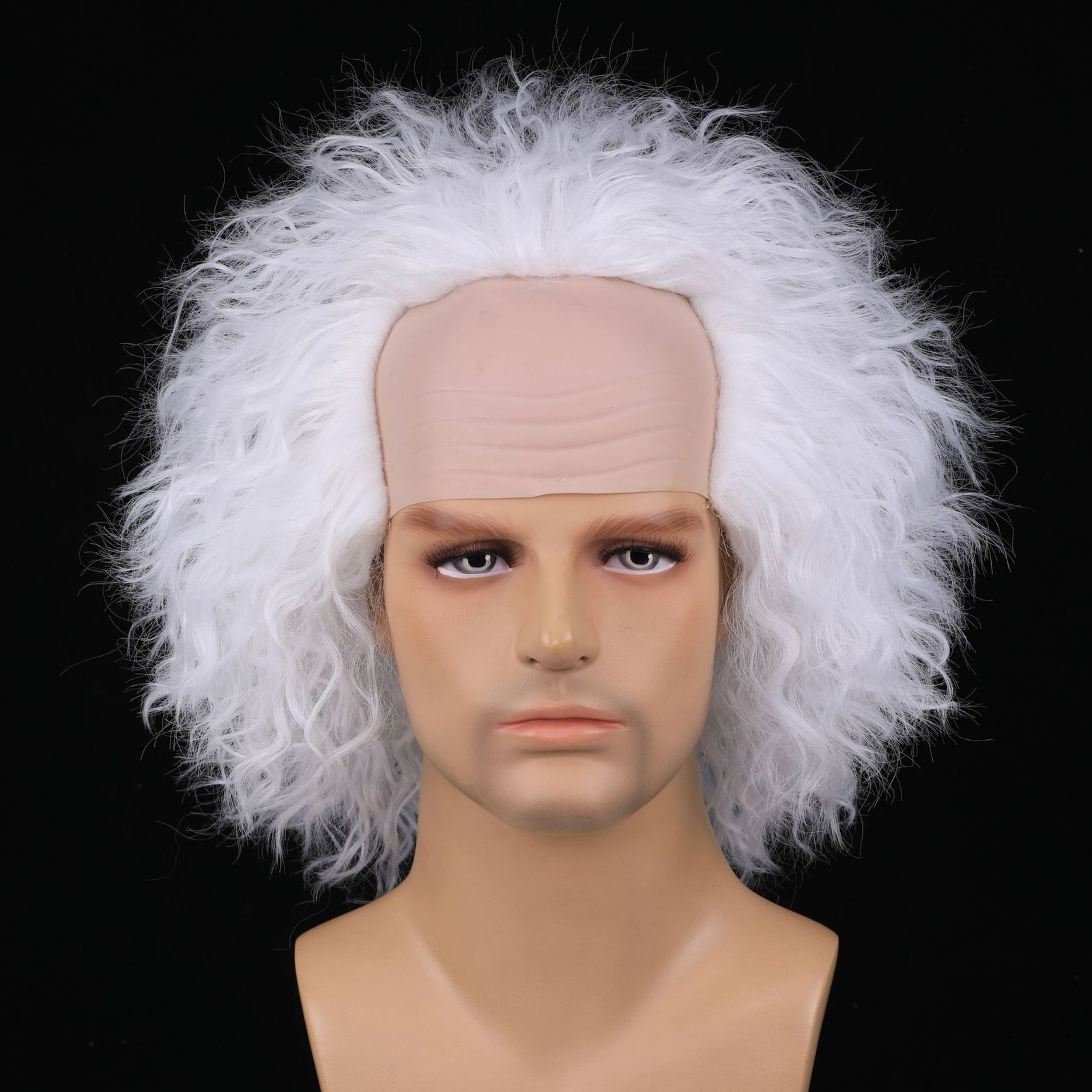 Halloween Beetlejuice Wig for Men Cosplay Costume Party Fun Fluffy Hair Wig
