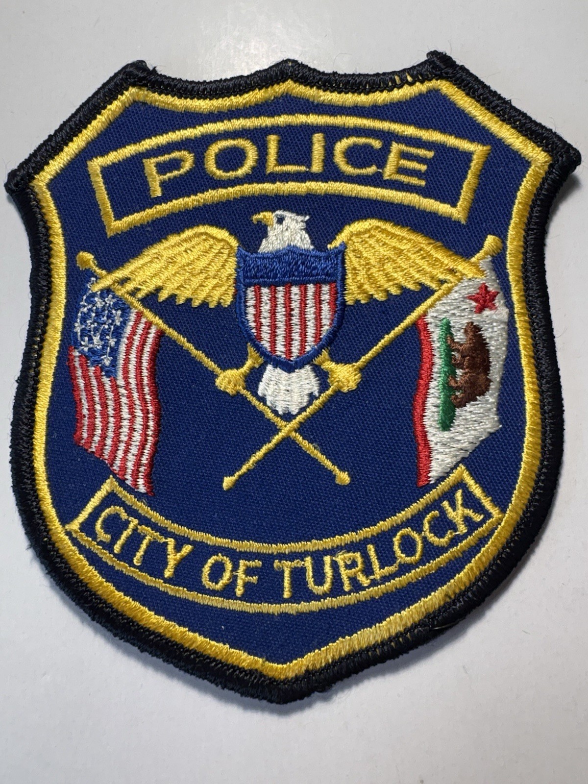 Turlock California Police Patch ~ Style 1