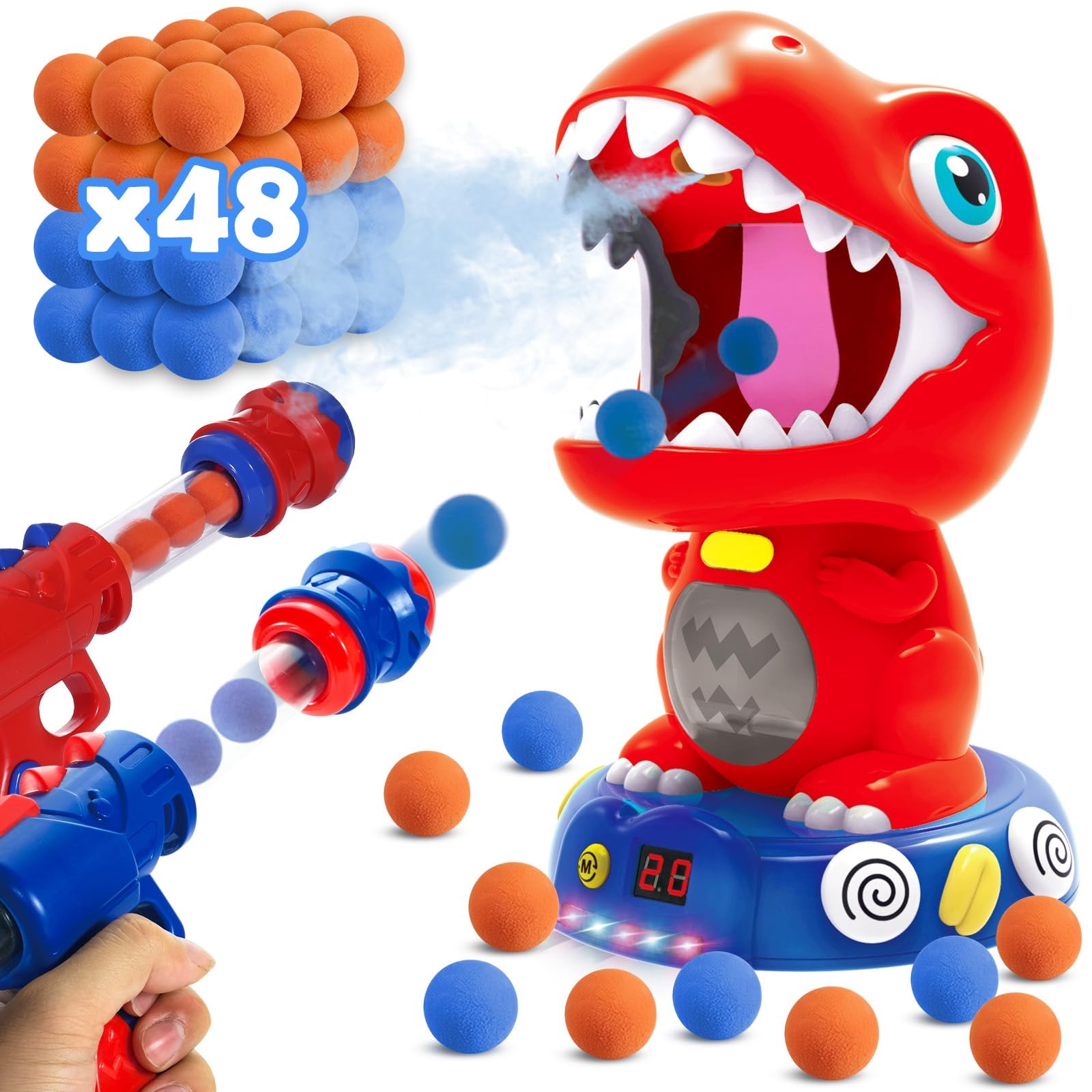 Movable Dinosaur Shooting Toys for 4 5 6 7 8 Year Old Boys Girls - Dinosaur S...