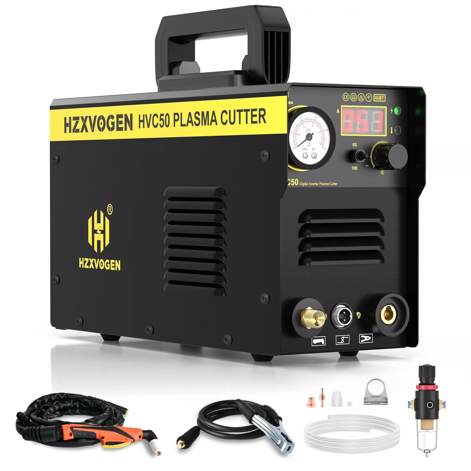 Plasma Cutter 50A HF Touch Pilot Arc Air Cutting Machine Professional Equipment