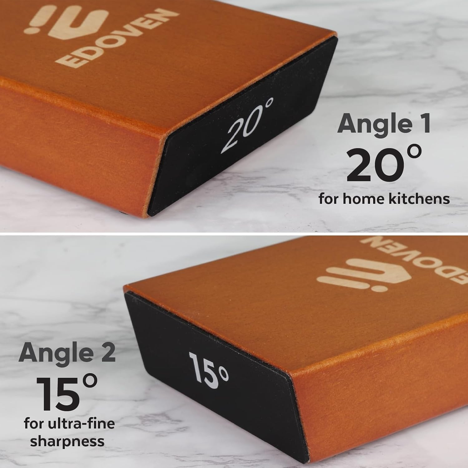 Knife Sharpener Tool – Rolling Knife Sharpener Kit with Leather Strop, Magnetic