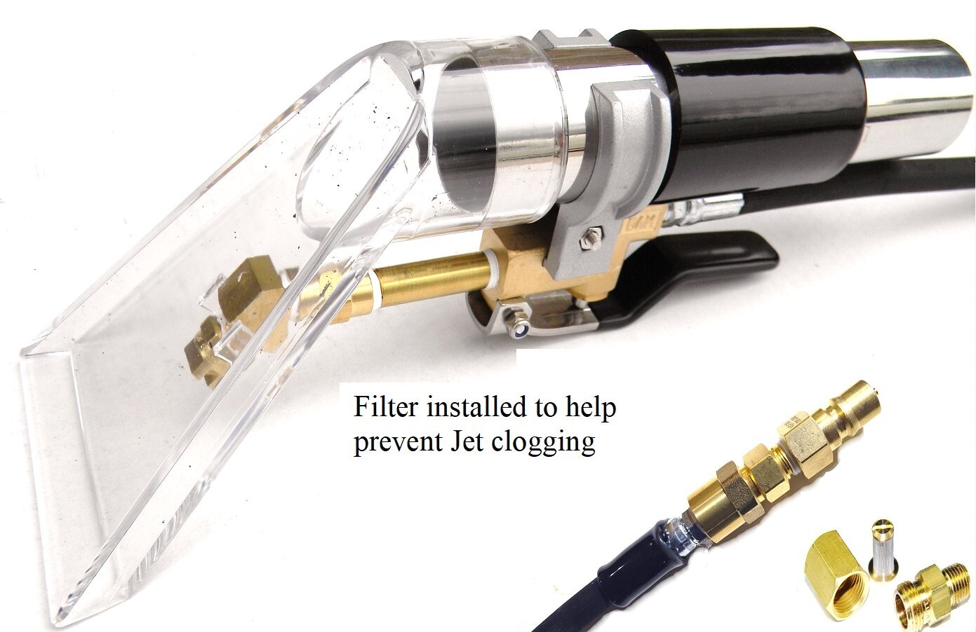 Carpet Cleaning Auto Detail Upholstery Tool Clear-Head