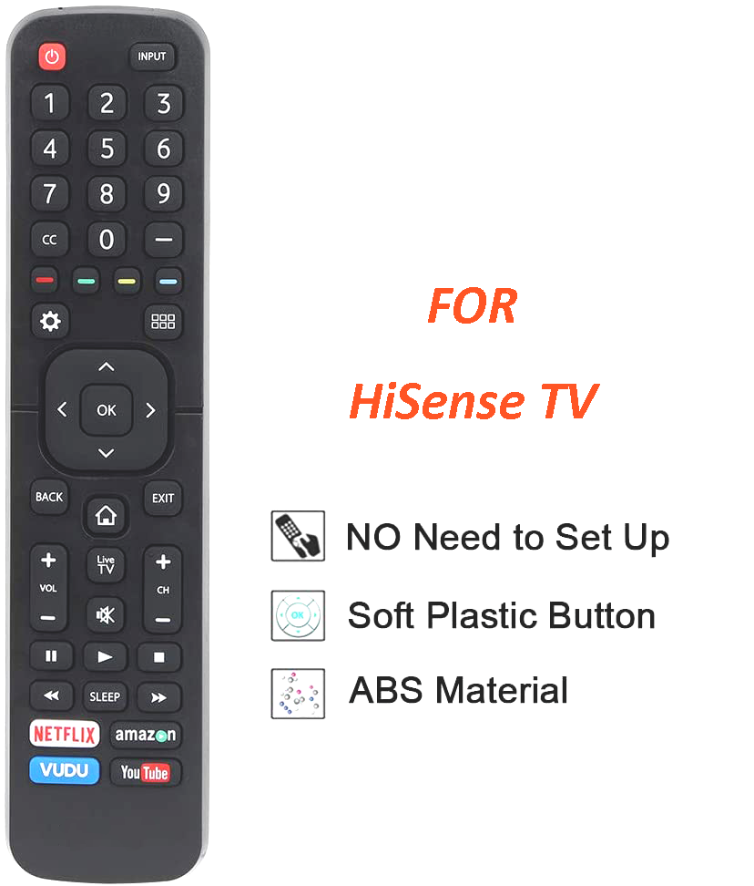 Replace Remote for Hisense Android Smart TV EN2B27 EN2G27