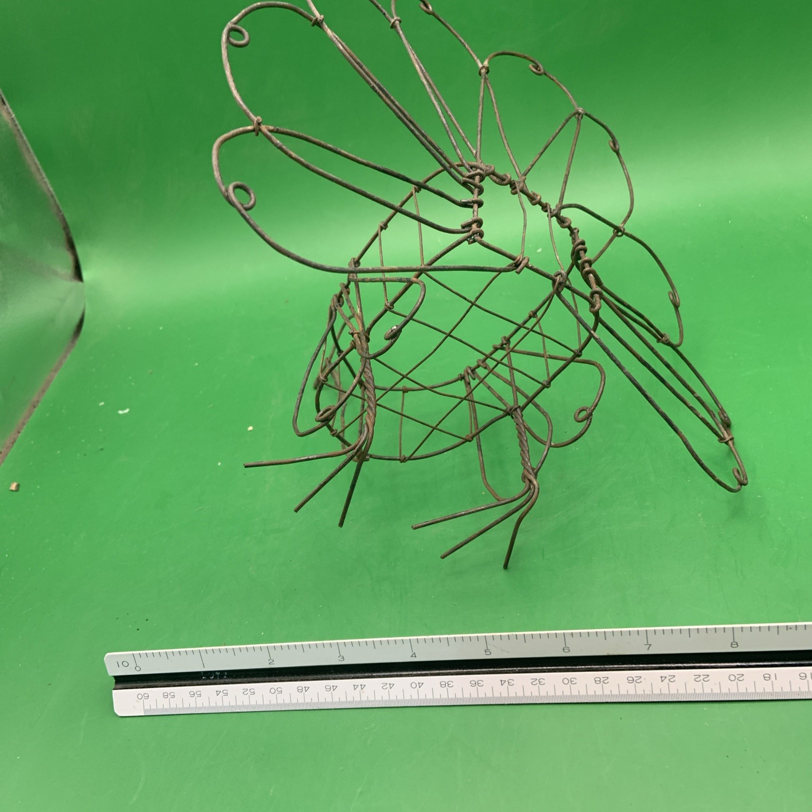 Vintage Metal Wire Turkey Basket.
