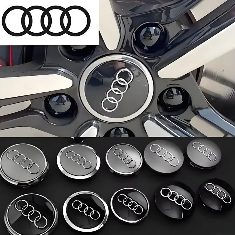 Audi Wheel Centre Caps 60mm 61mm 68mm 69mm 4 pcs Brand New