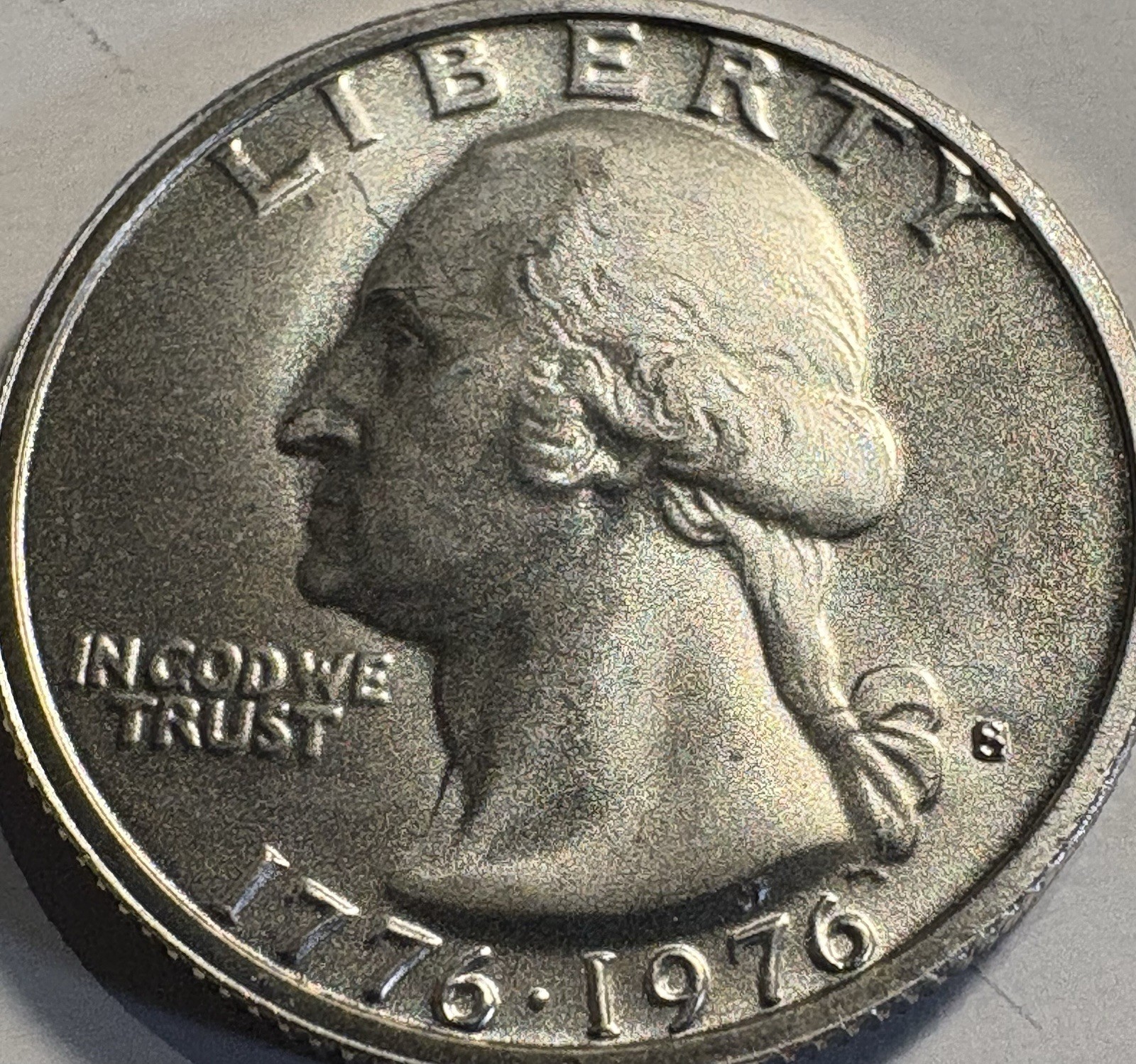 1776 - 1976 S Bicentennial Washington Quarter 40% Silver Brilliant Unc BU .400