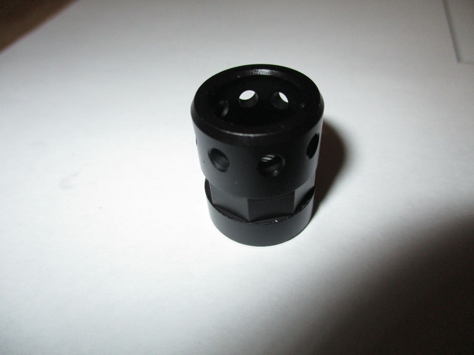 BLACK NITRIDED Steel Micro Muzzle Brake LongShot MINI-BRAKE 1/2"-28 x .46 TPI