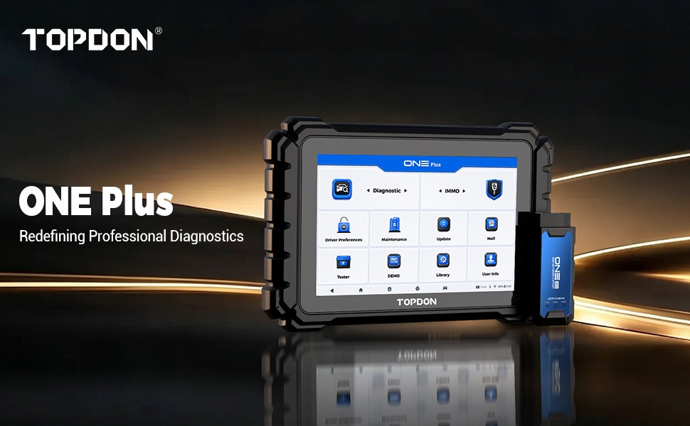 TOPDON ONE PLUS ECU Programming Diagnostic Tool Scanner J2534 CAN-FD 50+ Resets