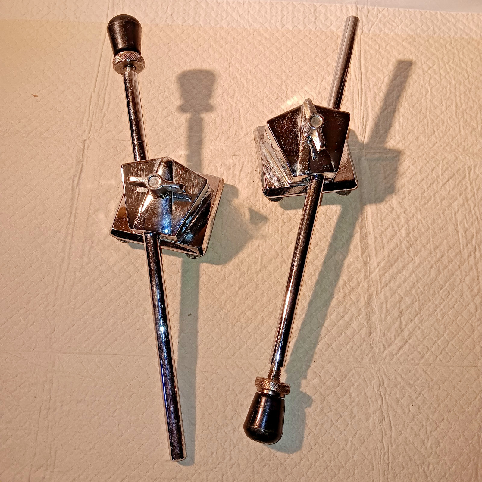 2 Vintage Tama Rockstar Bass Drum Legs Spur Bracket Pair