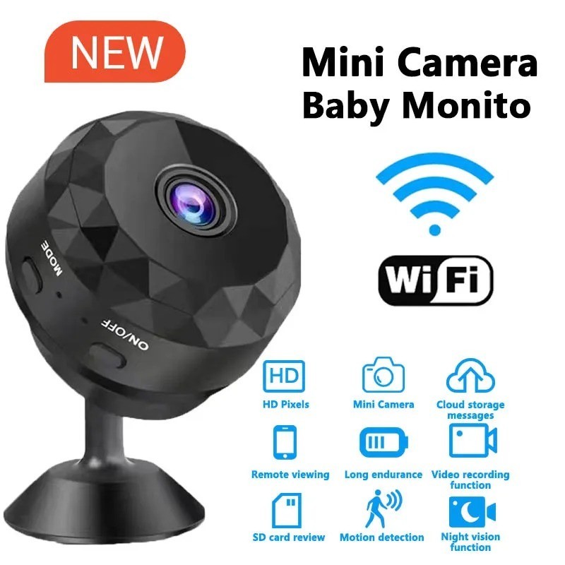 Mini Camara Oculta Espia De Seguridad WiFi 1080P Inalambrica Con Audio y Video