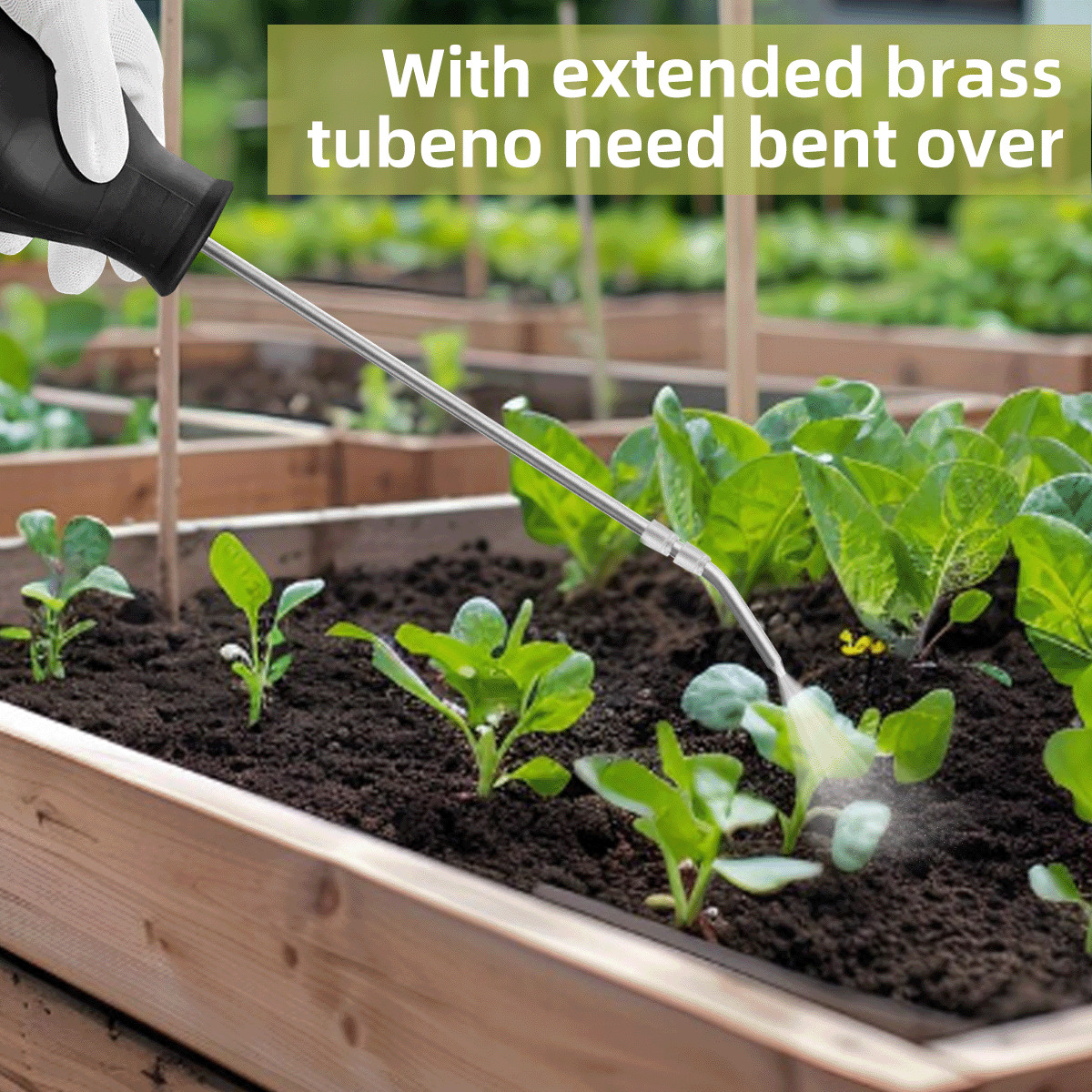 Diatomaceous Earth Powder Duster Handle Extendable Long Tubes from 5'' to 22''