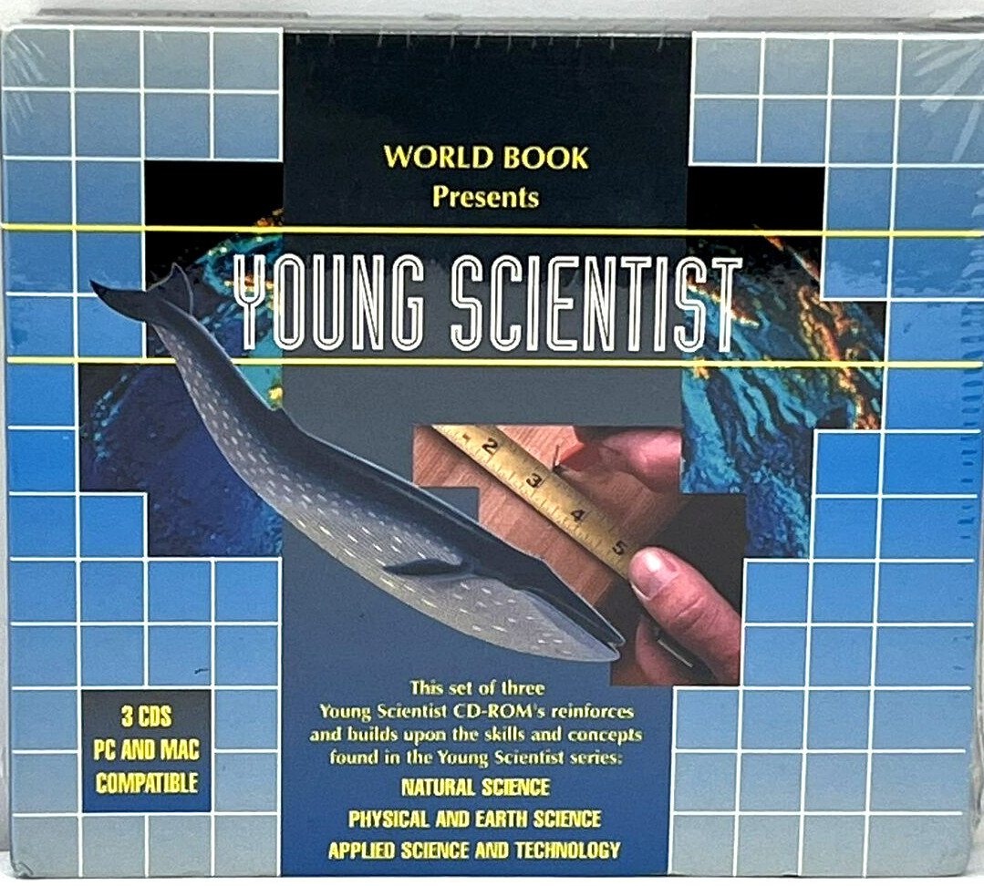 World Book Presents Young Scientist 1999 3-CD-ROM Set for PC or Mac Brand New