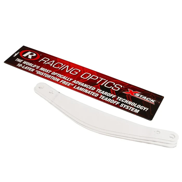 Racing Optics XStack Helmet Visor Tear Offs (Specify Design, and Quantity)