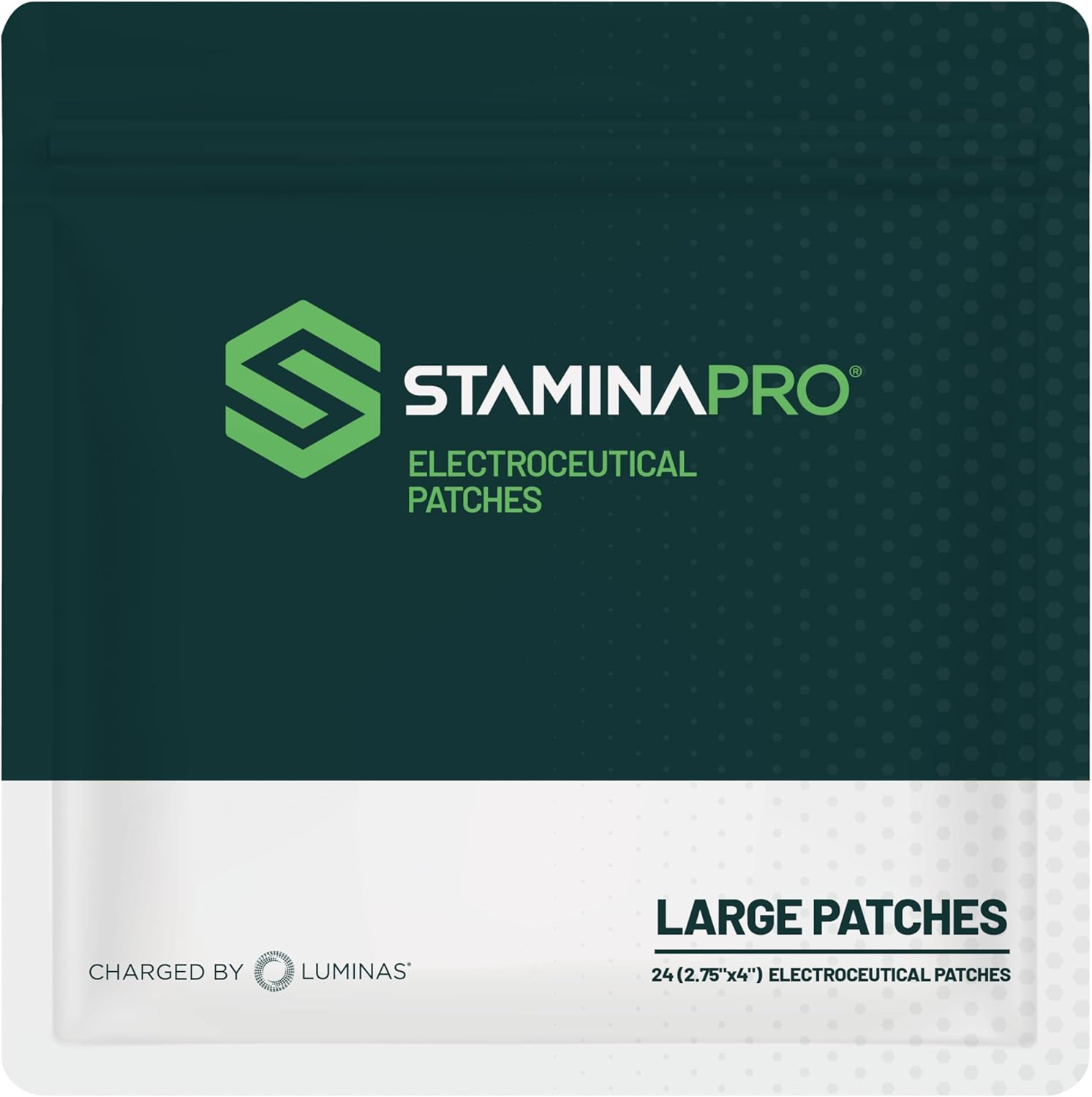 STAMINAPRO Patch - Water-Resistant Athletic Adhesive, Electroceutical Relief - V