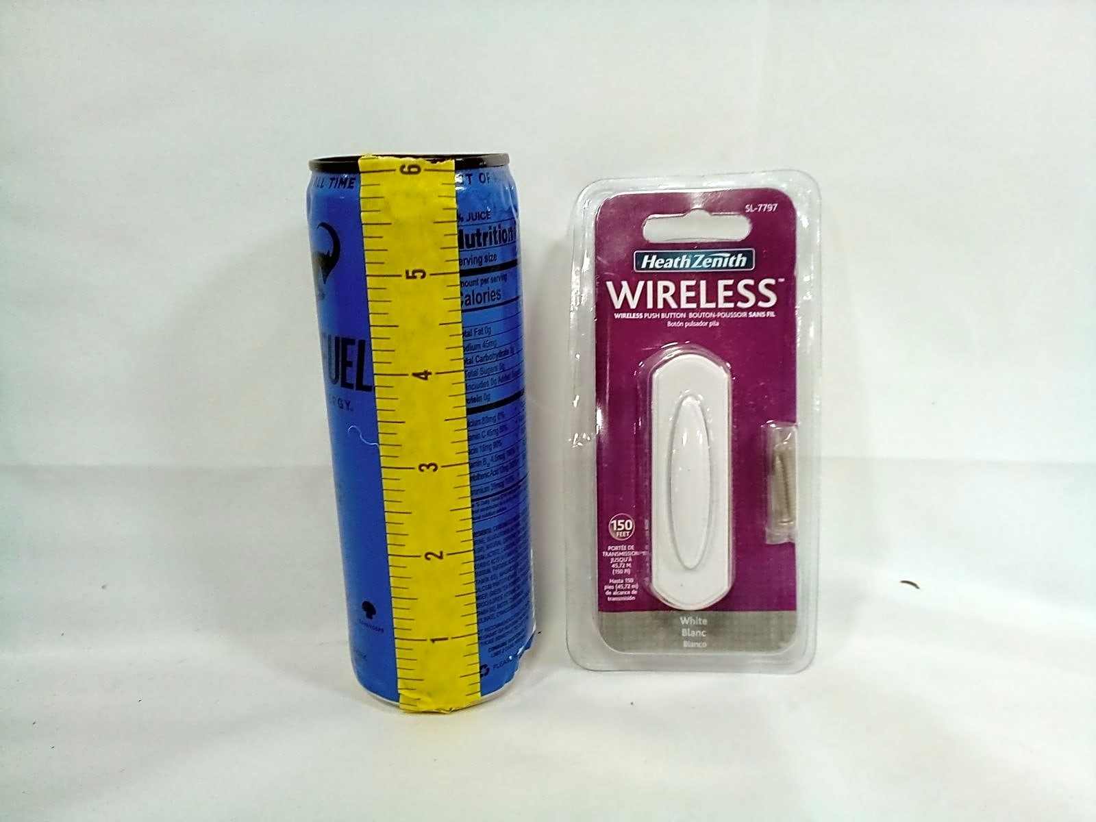 Heath Zenith SL-7797-02 Wireless Door Push Button, White