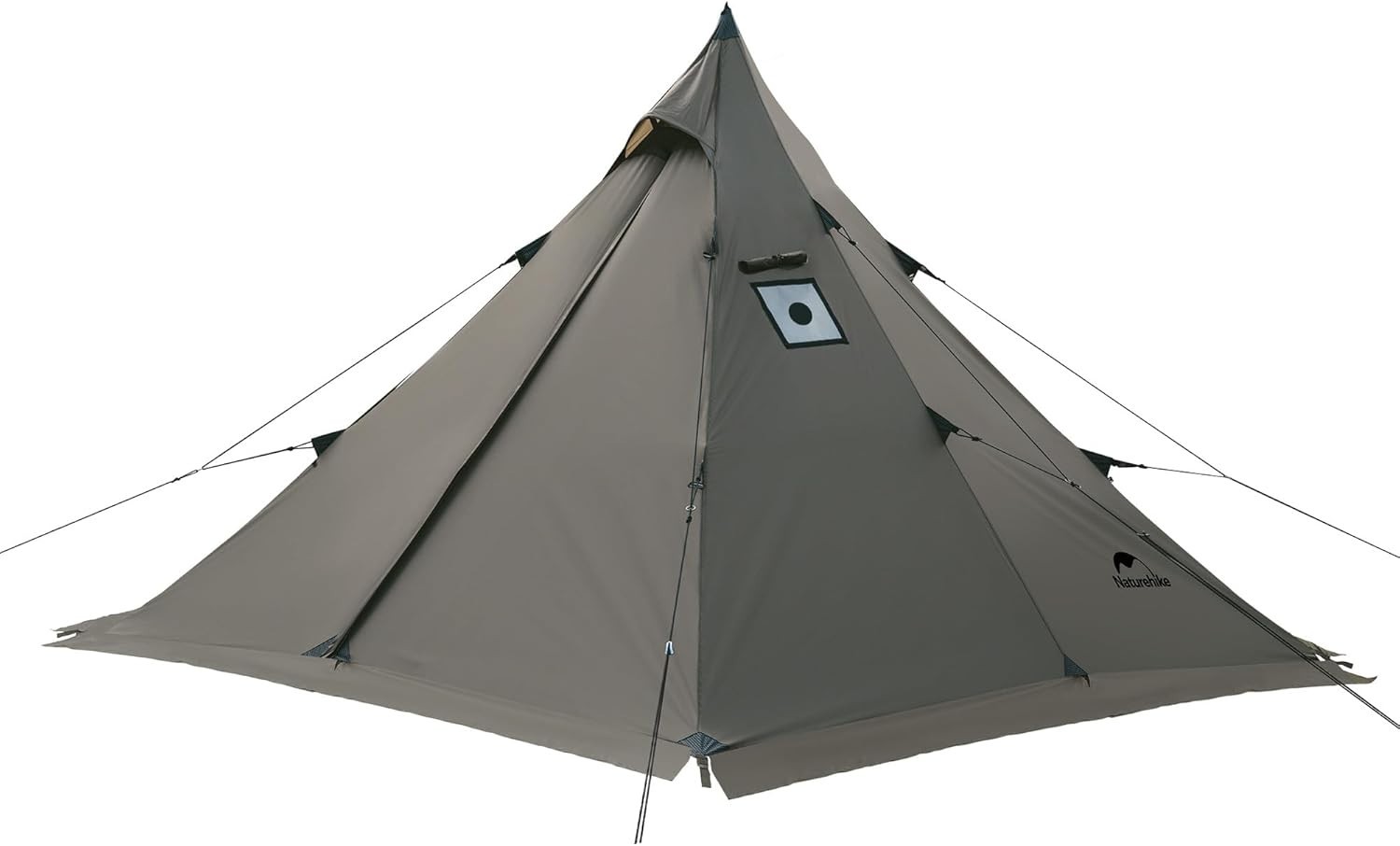 Naturehike Ranch Fire 4 Season Teepee Tent, 2 Person Hot Tent with Stove Jack, W