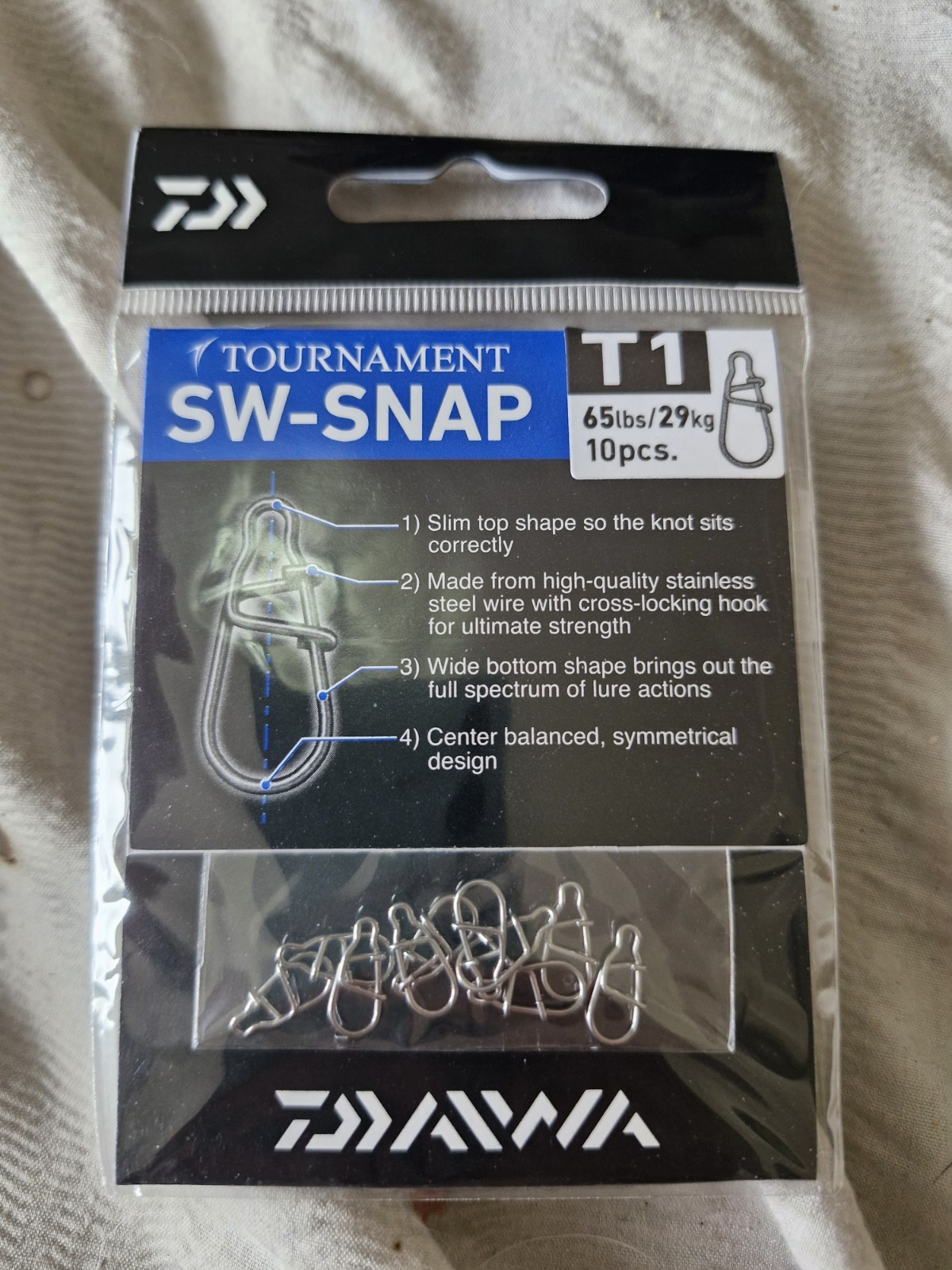 Daiwa Tournament SW Snap T1 65LB 10pk Lure fishing tackle