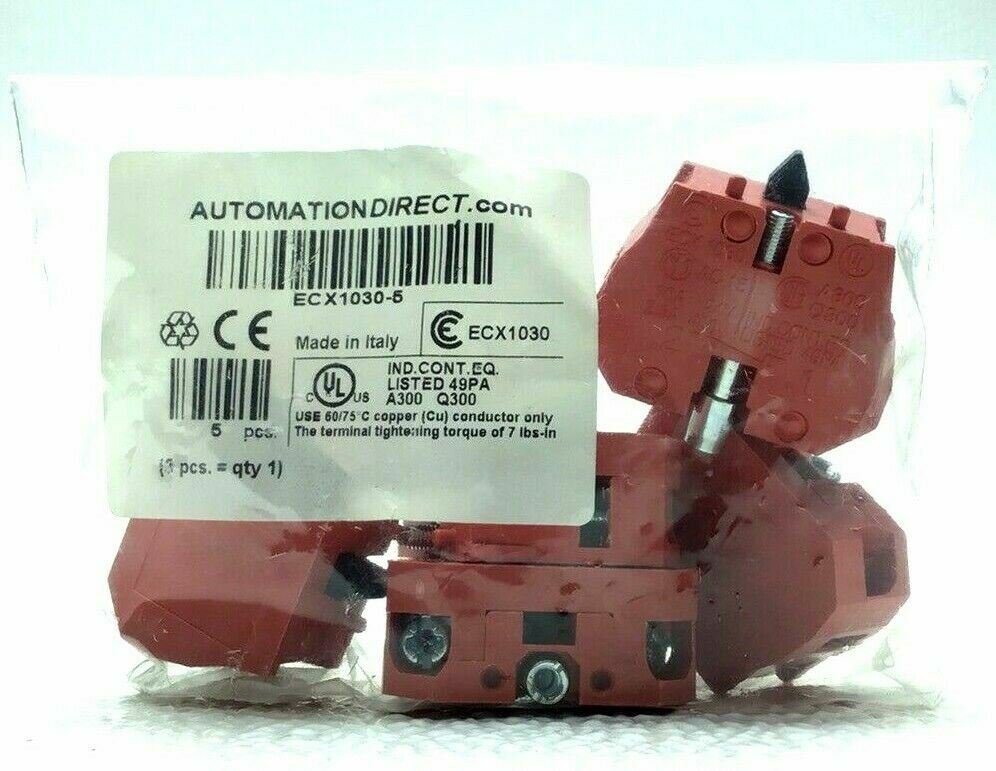 LOT OF 36 NEW AUTOMATION DIRECT ECX1030-5 CONTACT BLOCK