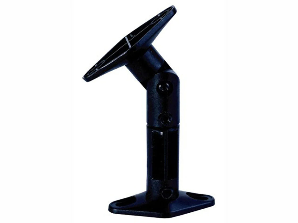 Monoprice Adjustable Speaker Wall Mount Brackets, 10 lb Capacity (Pair), Black