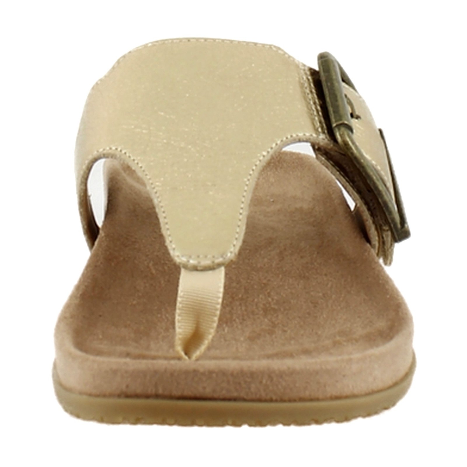Vionic Emma Womens Sandals Gold Leather