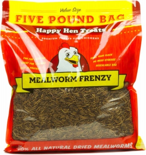 Happy Hen Treats 17006 Mealworm Frenzy Chicken Natural Poultry 5 lbs.