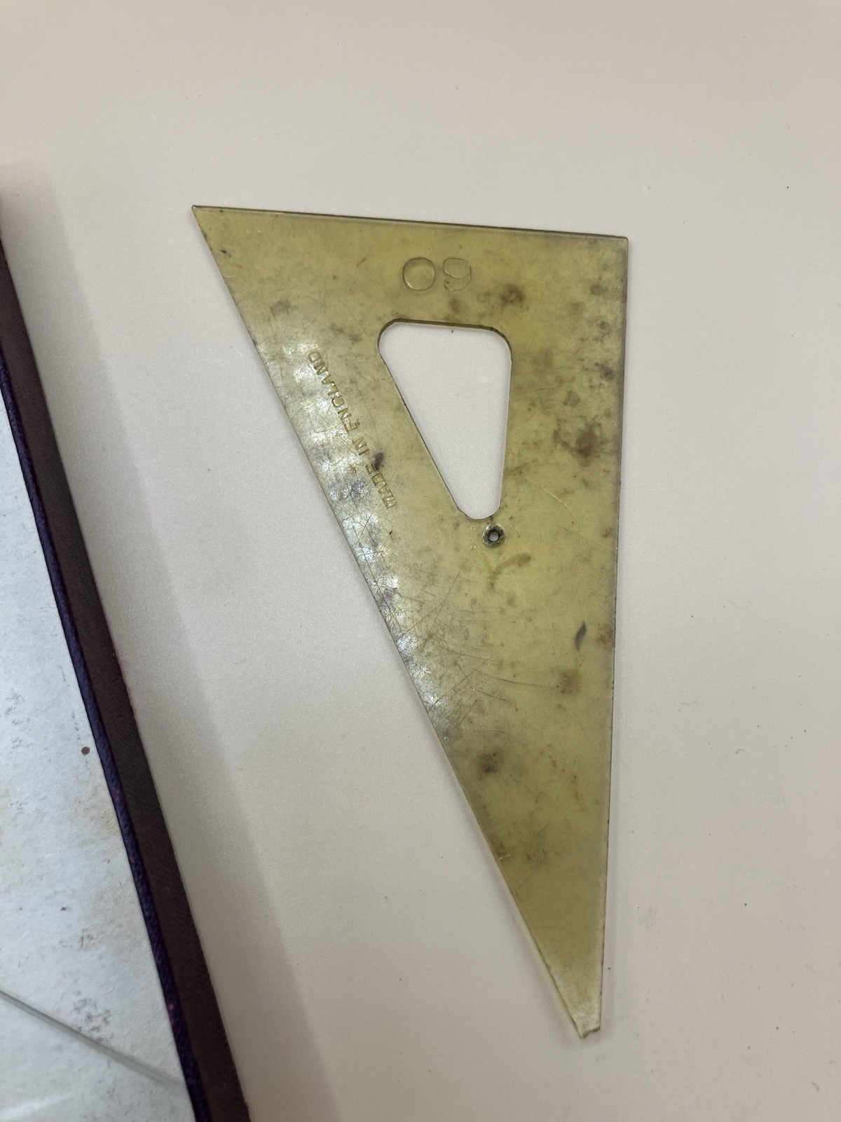 Vintage Simplon Adjustable Set Square & Parallel Rule Radius Gage Boxed Maths