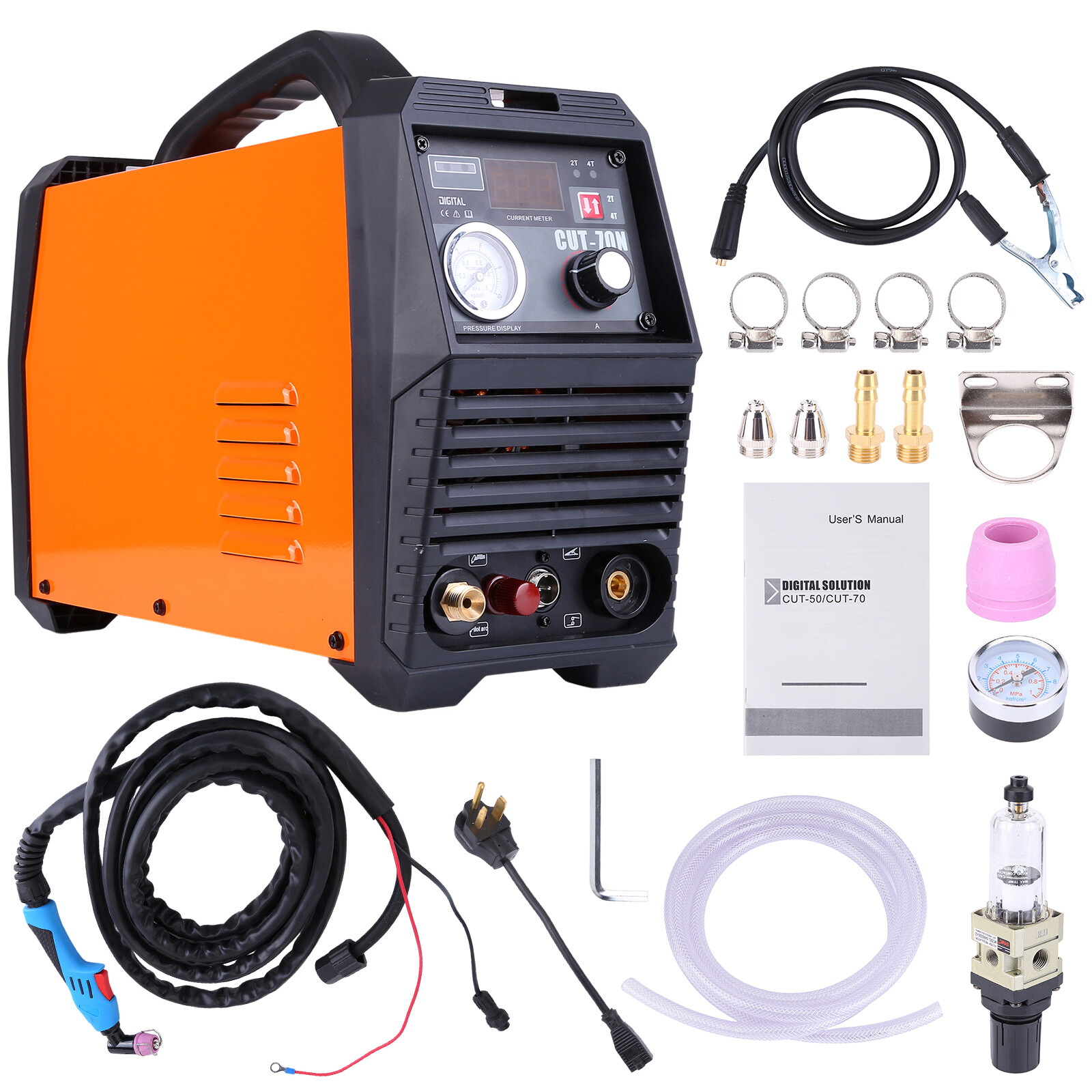 50Amp GAS HF Plasma Cutter, IGBT 110V/220V Non-Touch Pilot Arc Cutting Machine