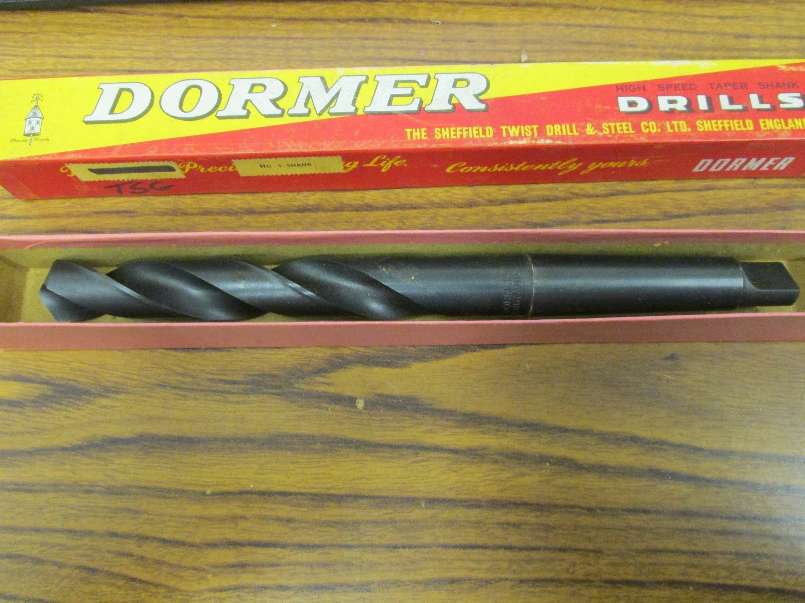 2 DORMER Sheffield Twist Drill 29/32" HSS #3  Shank Drills