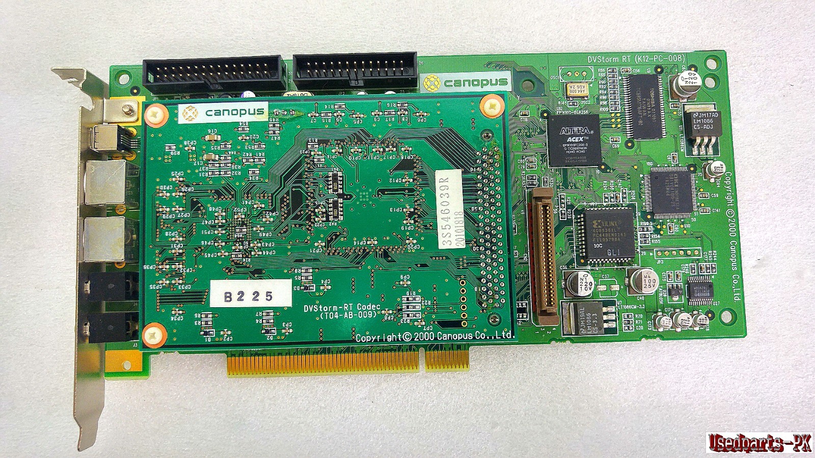 Canopus DVStorm RT K12-PC-008 Encoder & T04-AB-009 Codec Card
