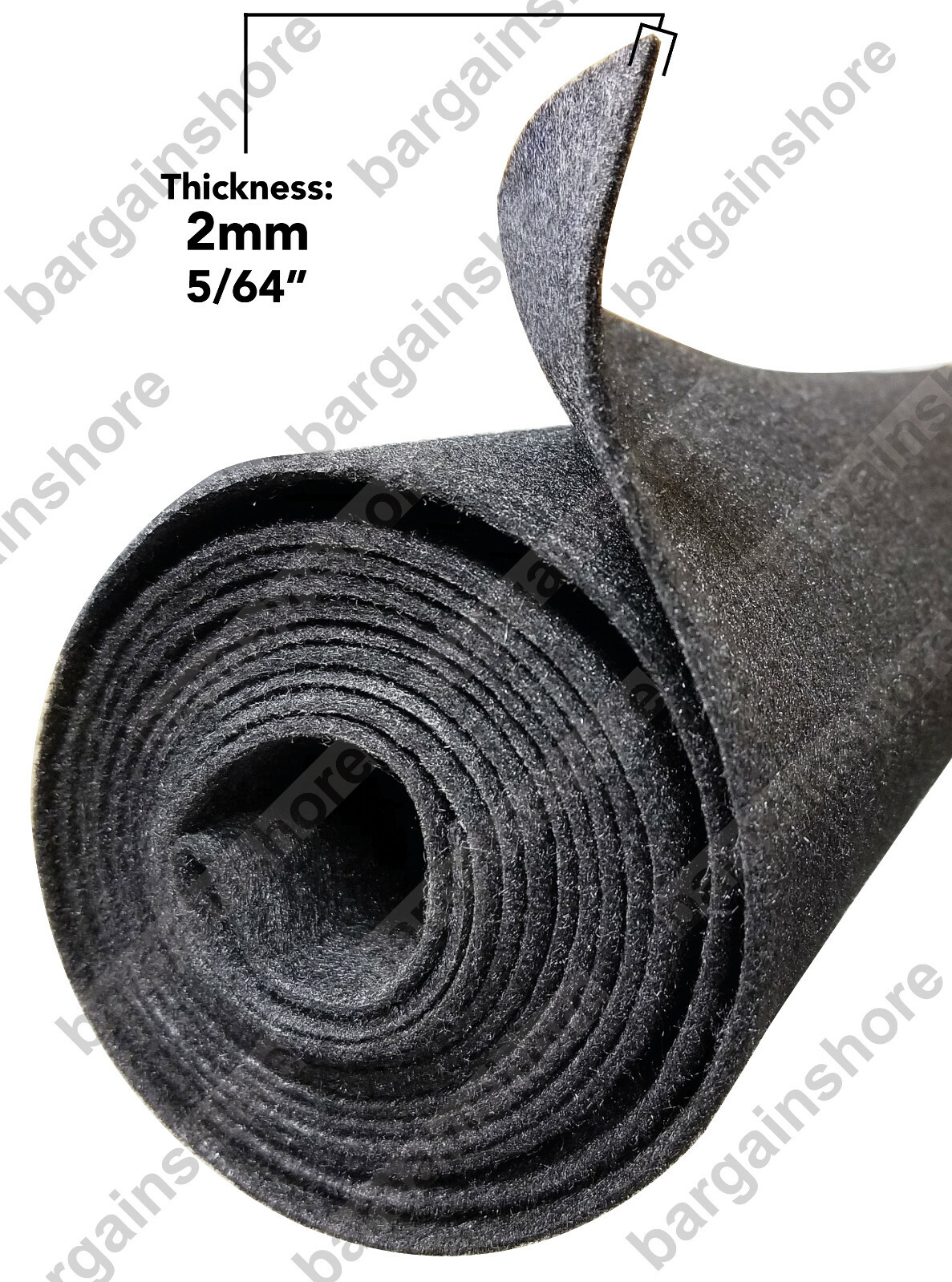 3FT CHARCOAL CAR,ACOUSTIC SPEAKER BOX BOOT LINER CARPET