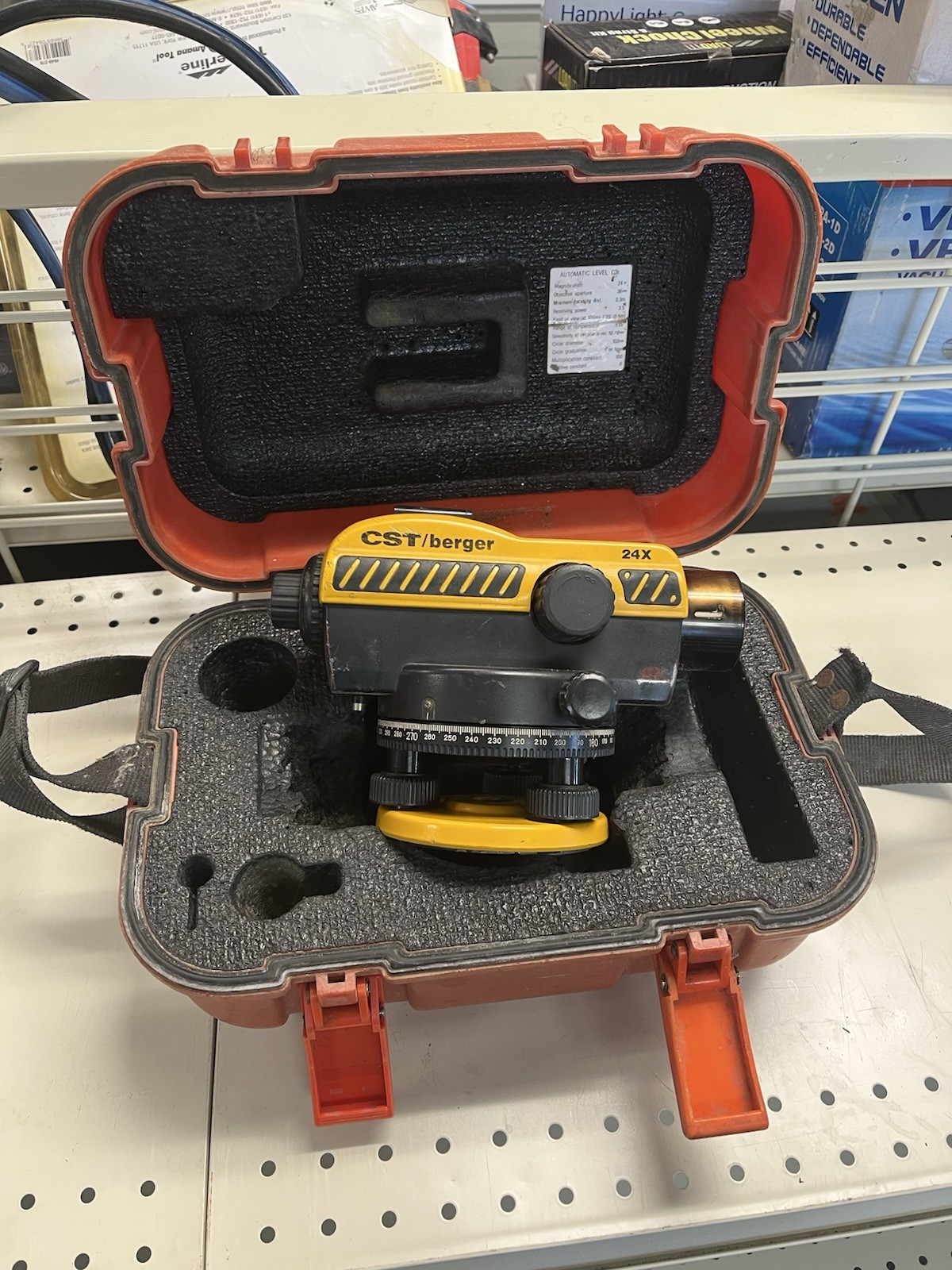 CST/Berger 24X Automatic  Level w/Hard Case