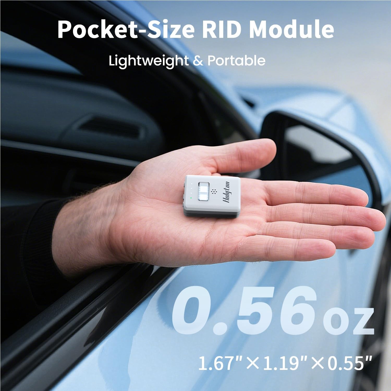 Holyton FAA Compliant Remote ID Module with Buzzer & Strobe Light, GPS Grey