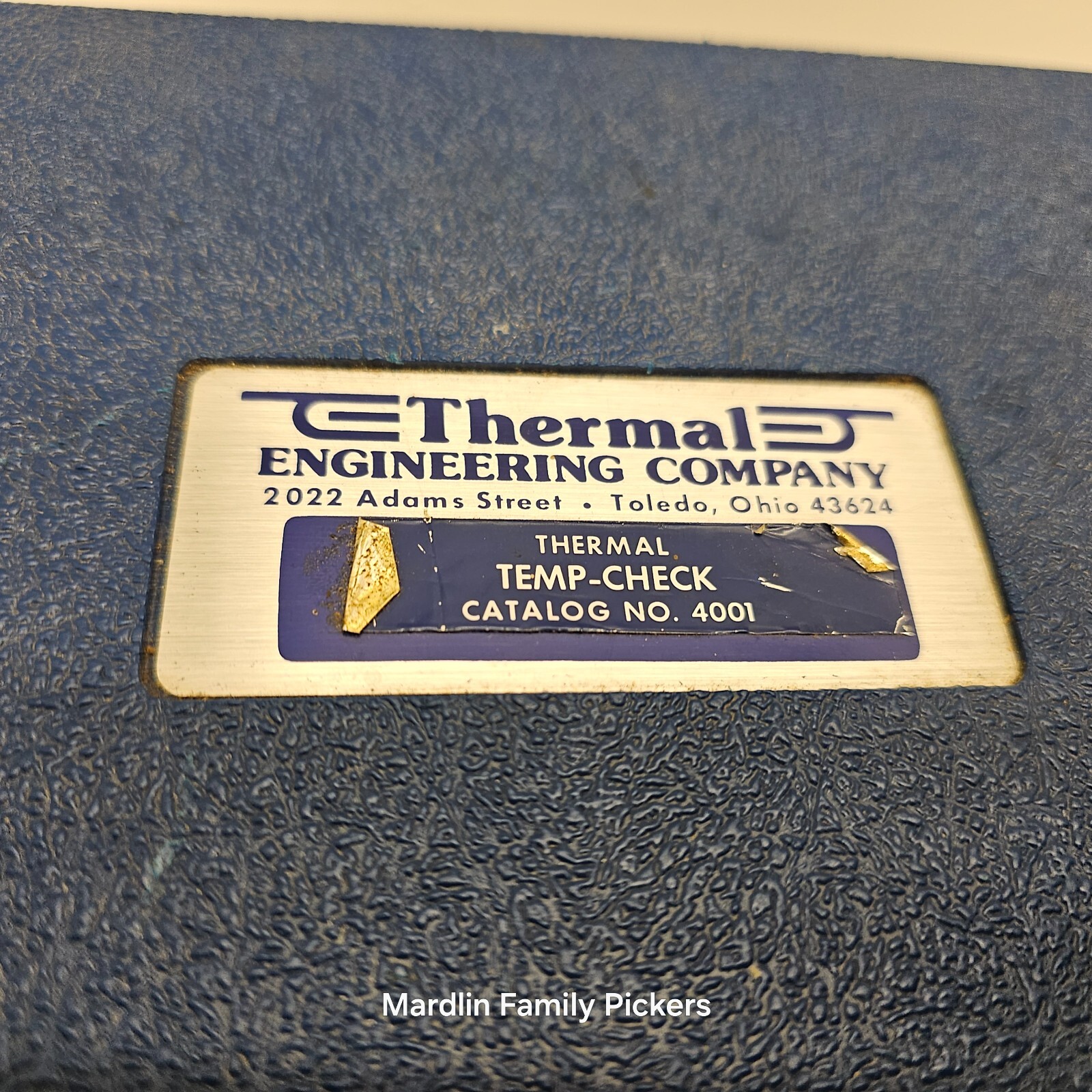 Thermal Engineering Co Temp-Check 4000C Analog Meter Pyrometer Vintage w/ Case
