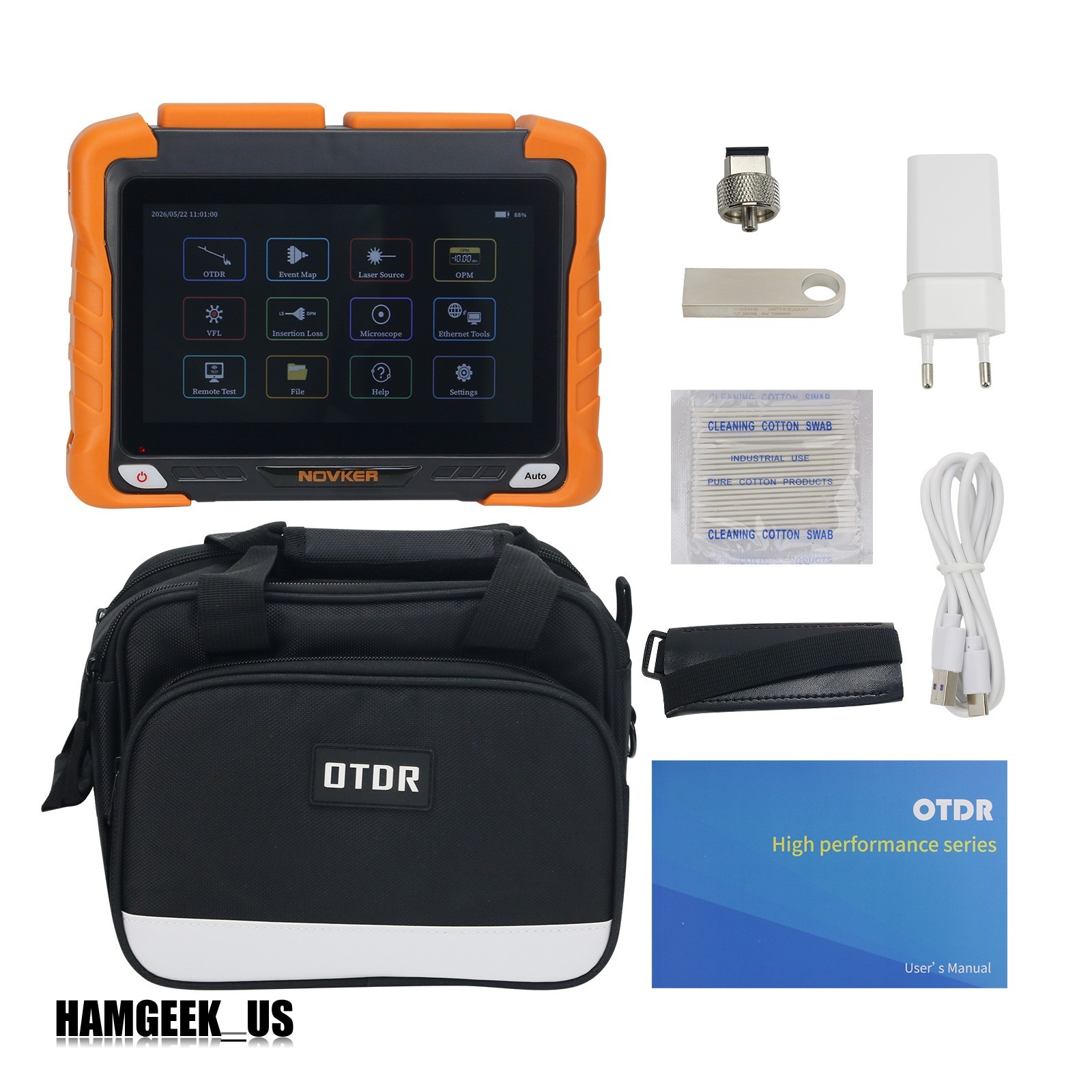 NK6200-S0 OTDR Optical Time Domain Reflectometer Touch Screen 1310/1550nm ham#